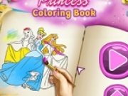 Carte de colorat cu printesele Disney