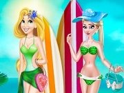Elsa si Rapunzel Costume de plaja