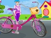 Barbie spala si repara bicicleta