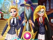 Rapunzel si Elsa la scoala de Magie