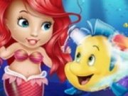Baby Ariel si Flounder