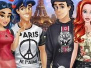Printul Eric, Ariel, Aladdin si Jasmine in Paris