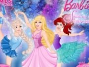 Barbie si Printesele Disney la patinoar