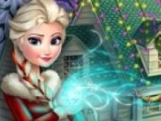 Elsa Decoreaza castelul Frozen