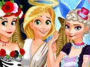 Ariel, Rapunzel si Elsa: Costume de Halloween