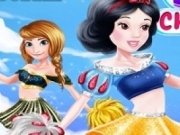 Majorete: Anna, Elsa, Pocahontas si Alba ca Zapada