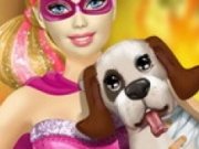 Eroina Super Barbie salveaza catelul