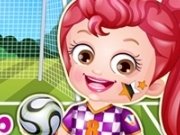 Baby Hazel jucatoare de fotbal