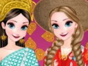Elsa si Anna Thai Traditional Vs Modern